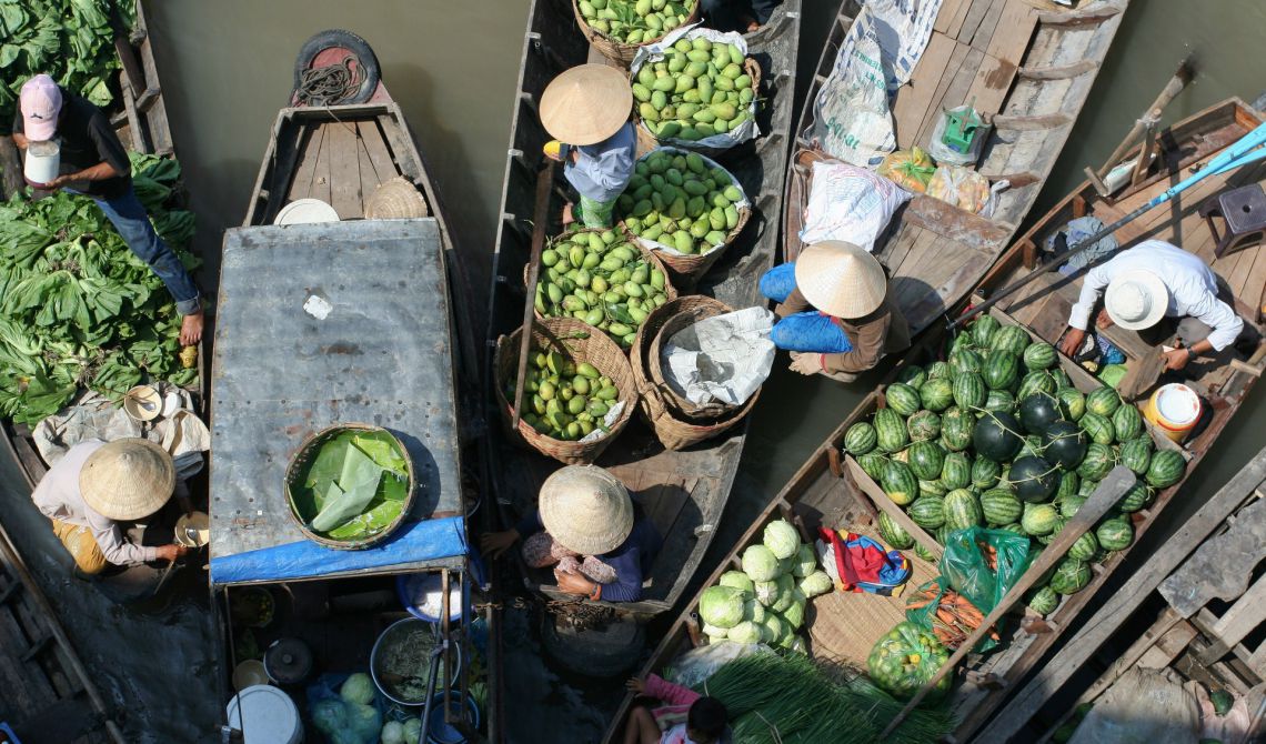 Day 14: Can Tho - Cai Rang Market - Phu Quoc Island | By Plane (B) (Breakfast)